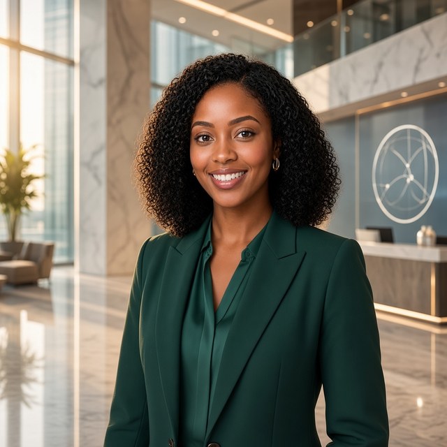Portrait of Nia, Division Head, globalcell.africa